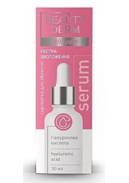 Сироватка для обличчя з гіалуроновою кислотою Beauty Derm Hyaluronic Serum, 30 мл